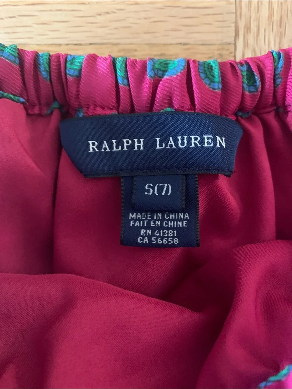 Ralph Lauren Paisley Patterned Skirt - Girls Size Small (7)